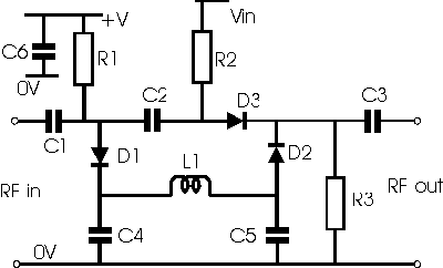 PIN diode variable attenuator